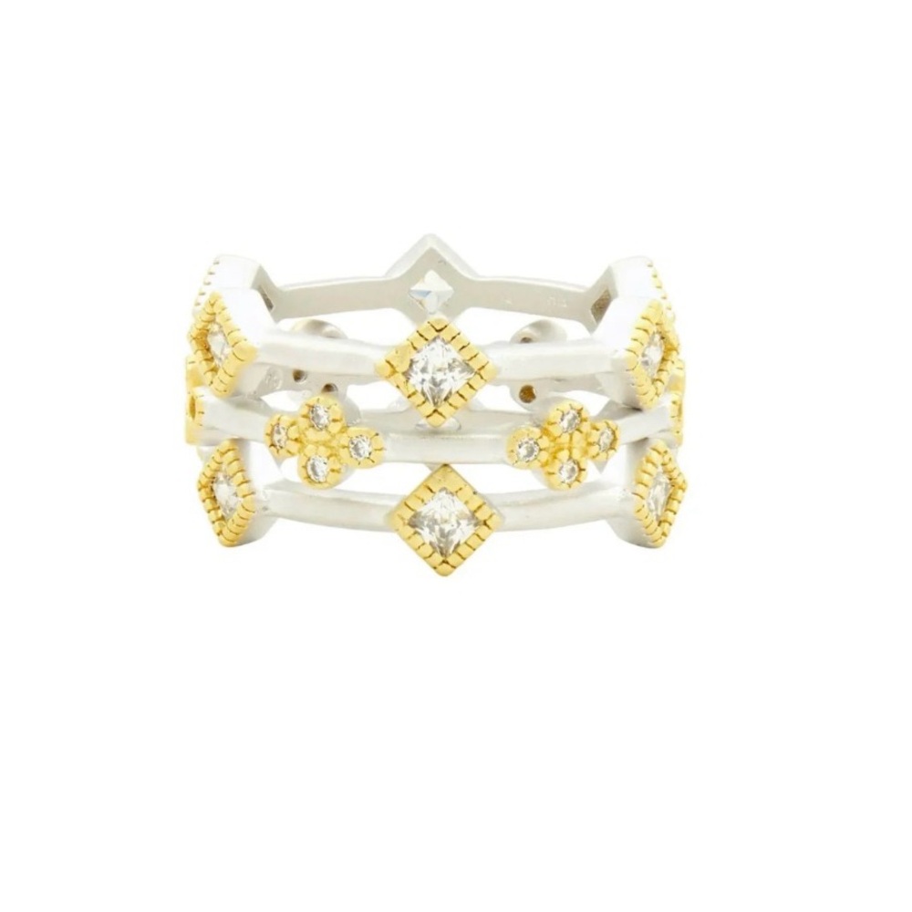 Freida Rothman Armor of Hope 3-Stack Ring - EUC, Size: 6